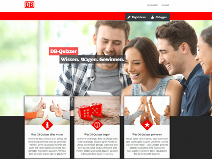 DB Quizzer Kommunikationskampagne DB Vertrieb - Umsetzung Marketingagentur justZARGES