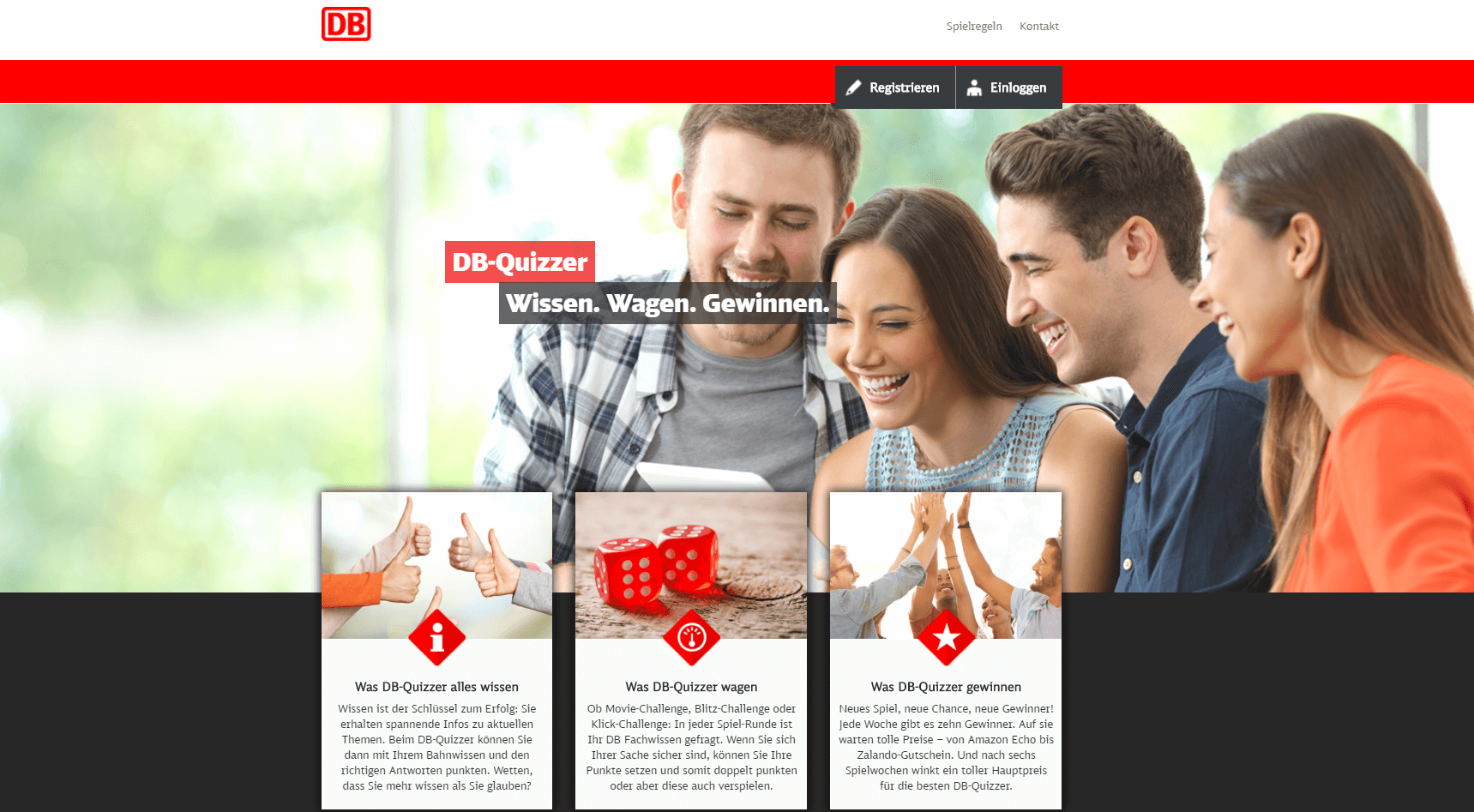 DB Quizzer Kommunikationskampagne DB Vertrieb - Umsetzung Marketingagentur justZARGES