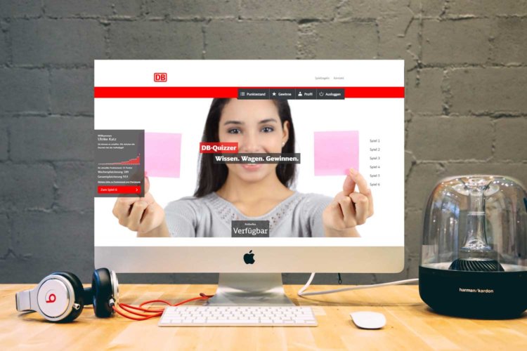 Kommunikationskampagne DB Quizzer für die Deutsche Bahn © Marketingagentur justZARGEScommunicate!