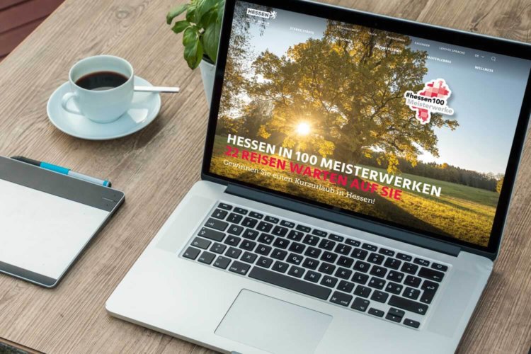 Onlinekampagne 100 Meisterwerke für Hessen Tourismus © Marketingagentur justZARGEScommunicate!