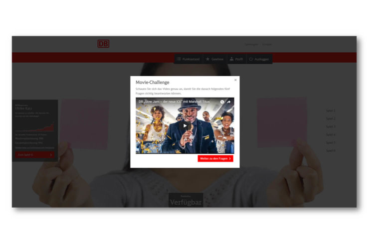 Kommunikationskampagne DB Quizzer für die Deutsche Bahn © Marketingagentur justZARGEScommunicate!