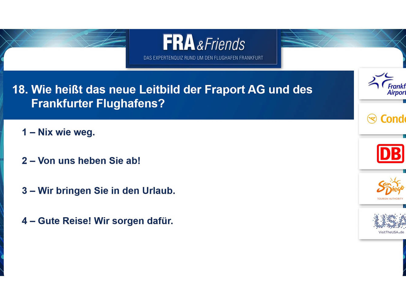 FRAPORT - Veranstaltungsreihe rund um den Frankfurter Flughafen - © Eventagentur justZARGEScommunicate!