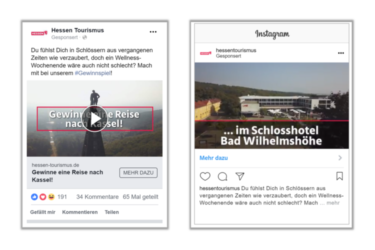 Onlinekampagne 100 Meisterwerke für Hessen Tourismus © Marketingagentur justZARGEScommunicate!