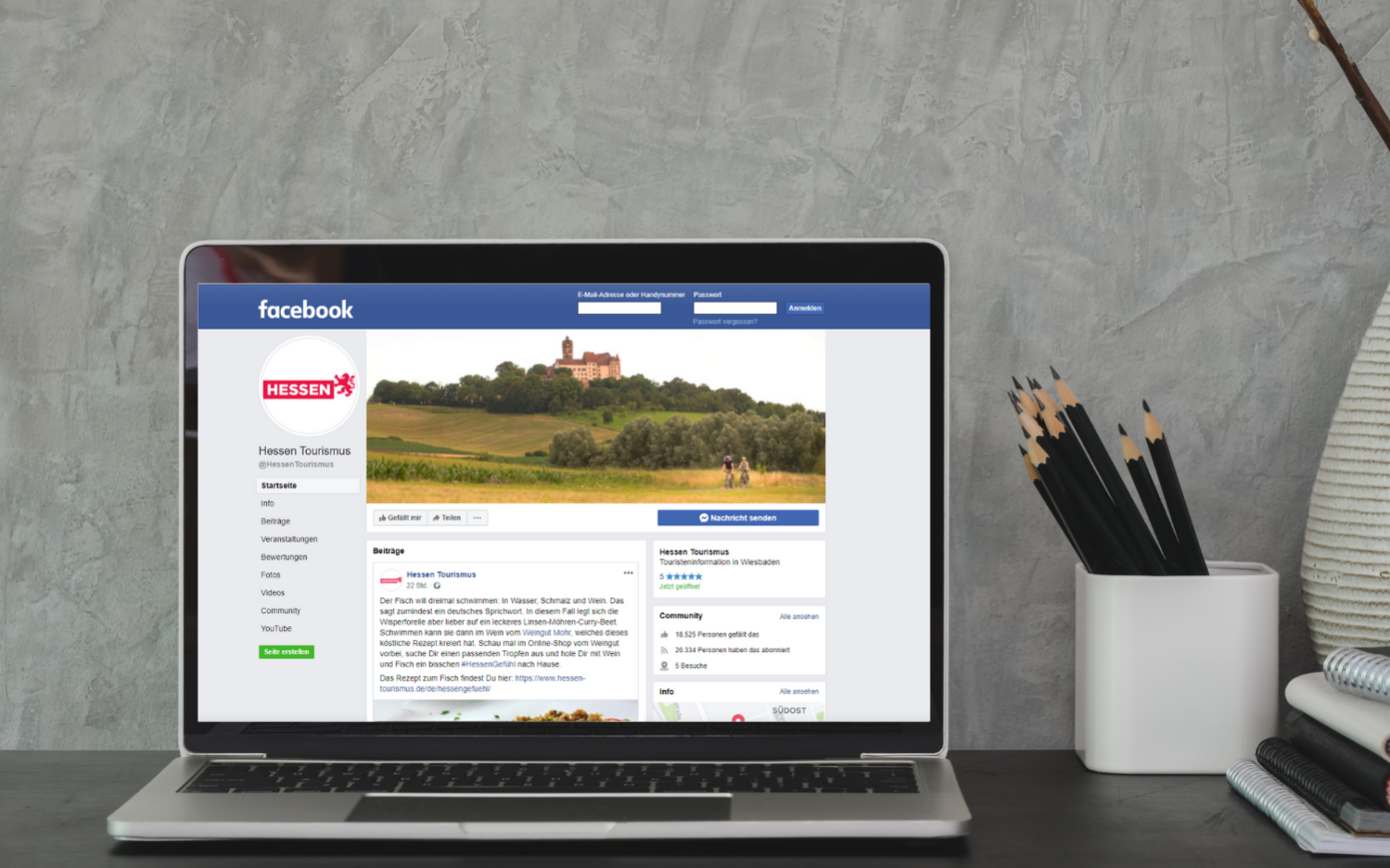 Social Media Marketing Hessen Tourismus justZARGEScommunicate