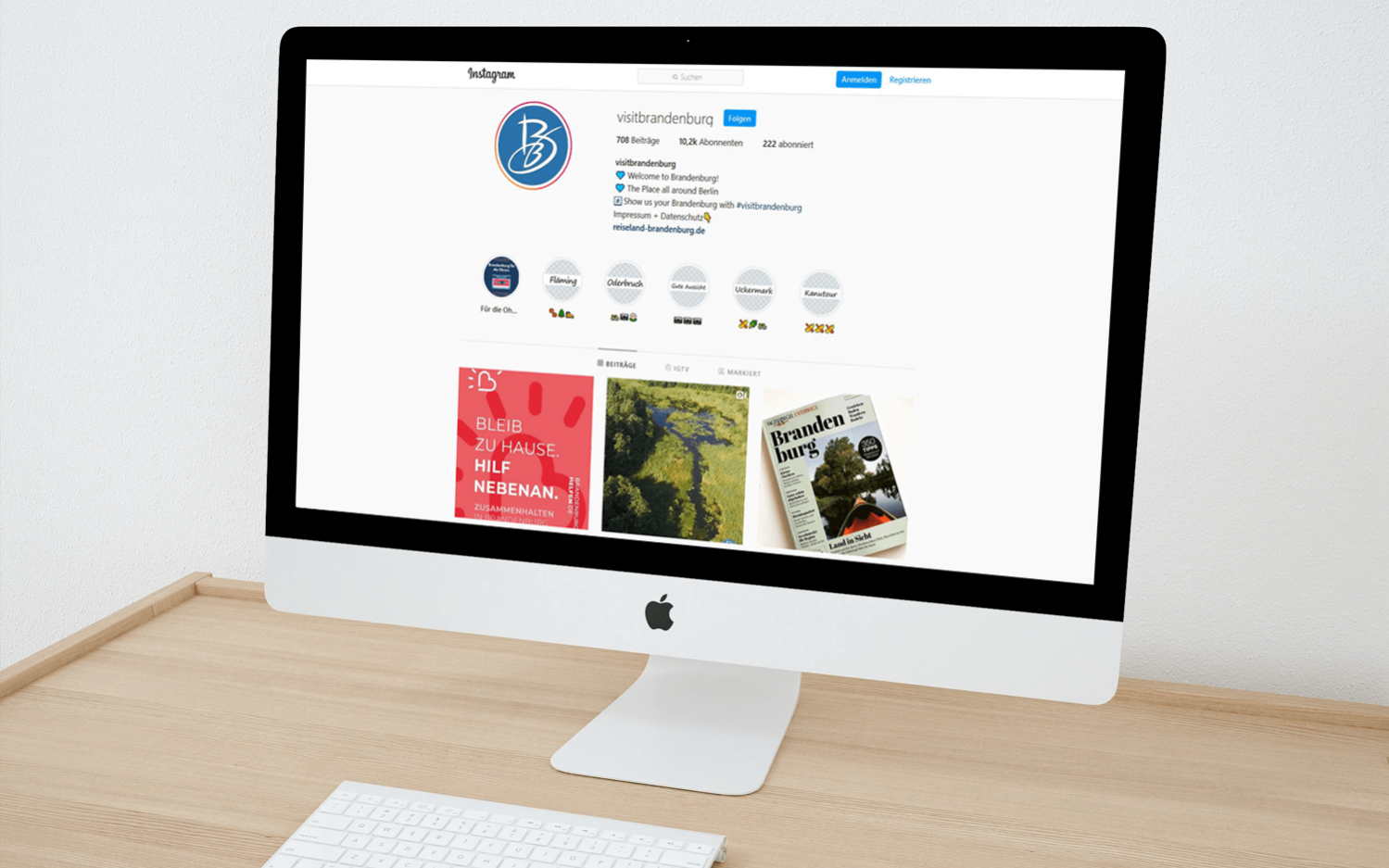 Social Media Analyse Erlebe Brandenburg durch justZARGEScommunicate!