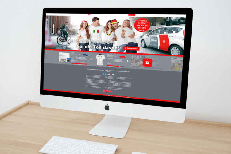 Onlinekampagne "Der Star ist die Mannschft" Call a Bike und Flinkster © Marketingagentur justZARGEScommunicate!