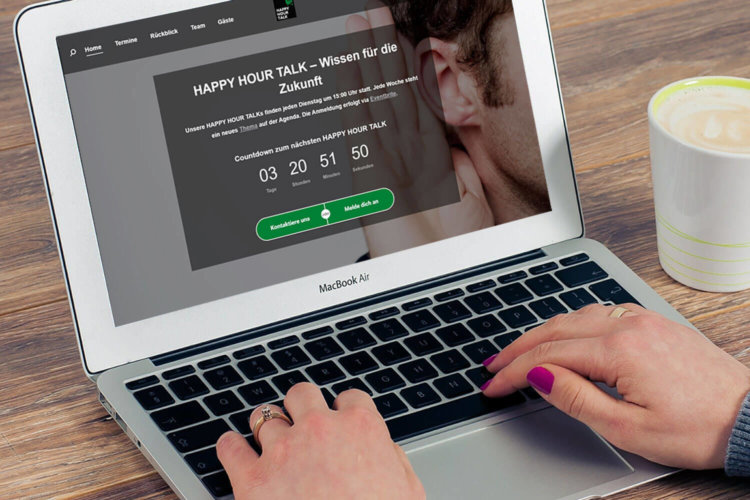 Online Sprechstunde Happy Hour Talk © Marketingagentur justZARGEScommunicate!