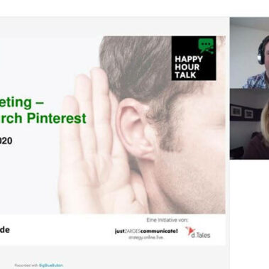 BigBlueButton beim HappyHourTalk © Marketingagentur justZARGEScommunicate!