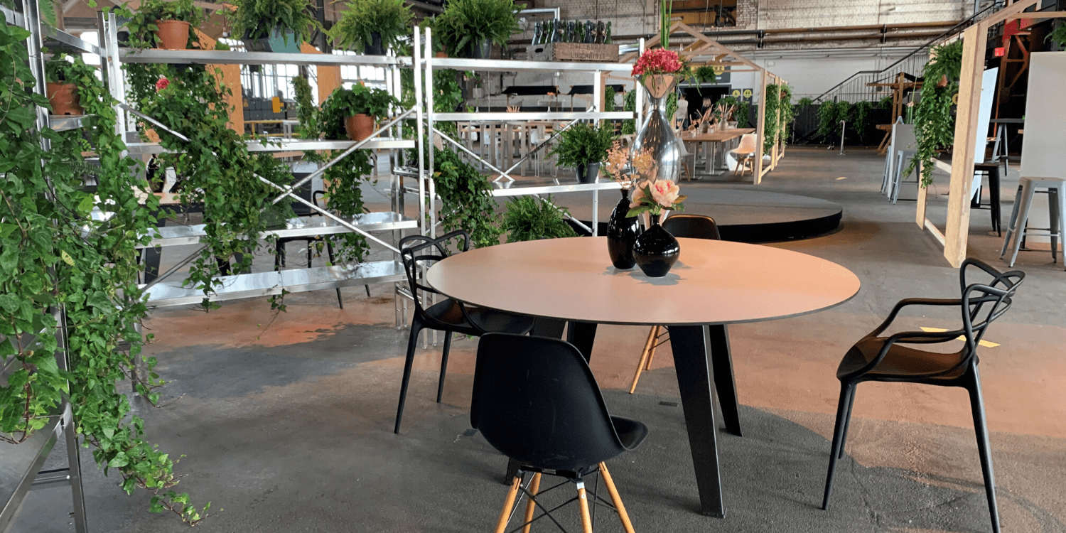 Back to live- Ausstellung: Events unter Covid-19 Bedingungen: Nischen und Bestuhlungsvariante