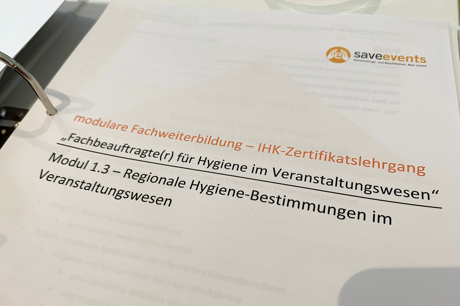 Hygienekonzepte für die Veranstaltungsbranche