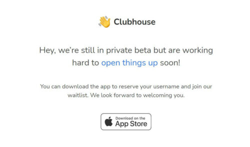 Clubhouse Screenshot https://www.joinclubhouse.com