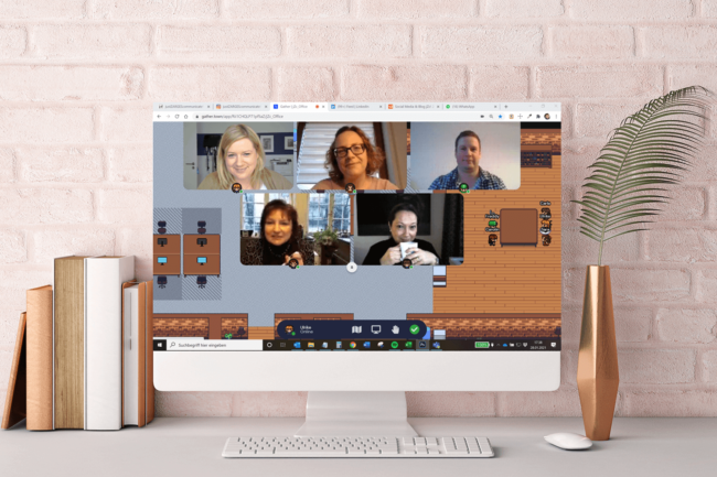 Gather als Tool für gegen die Vereinsamung im Homeoffice © Agentur justZARGEScommunicate! Gather als Tool für gegen die Vereinsamung im Homeoffice © Agentur justZARGEScommunicate!