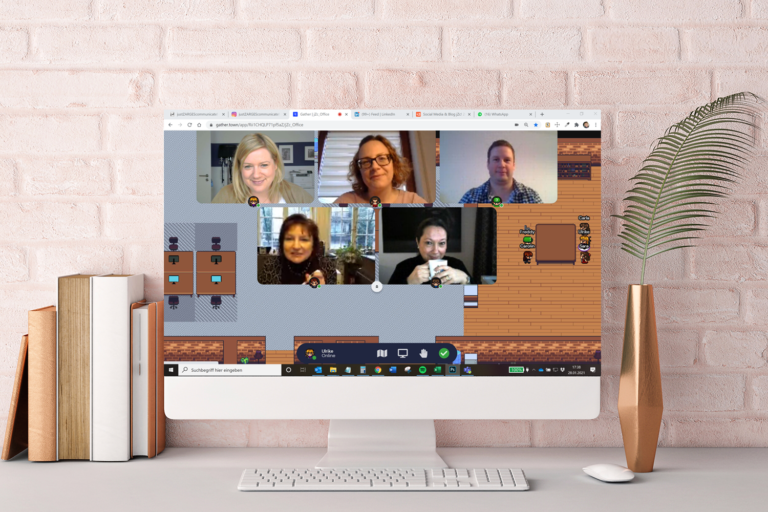 Gather als Tool für gegen die Vereinsamung im Homeoffice © Agentur justZARGEScommunicate!