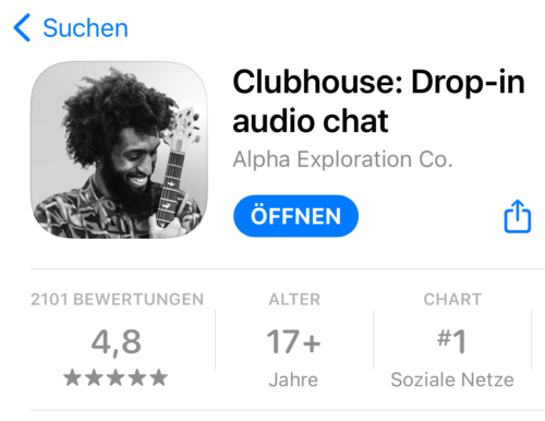 Neue Social App "Clubhouse" im iOS Store
