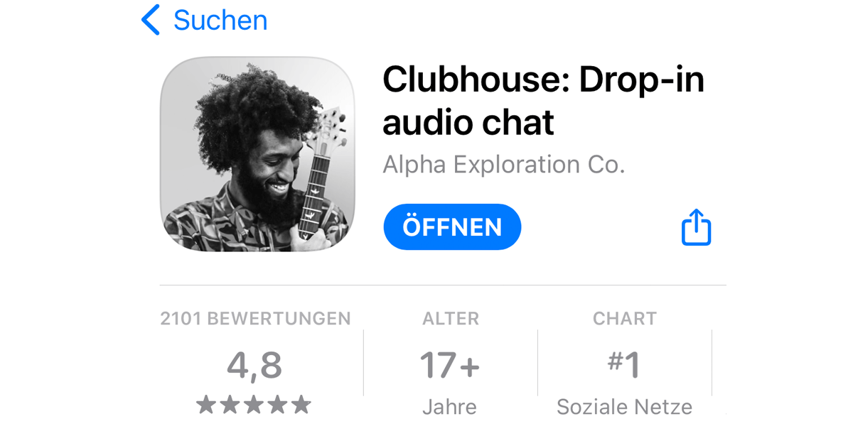 Neue Social App "Clubhouse" im iOS Store