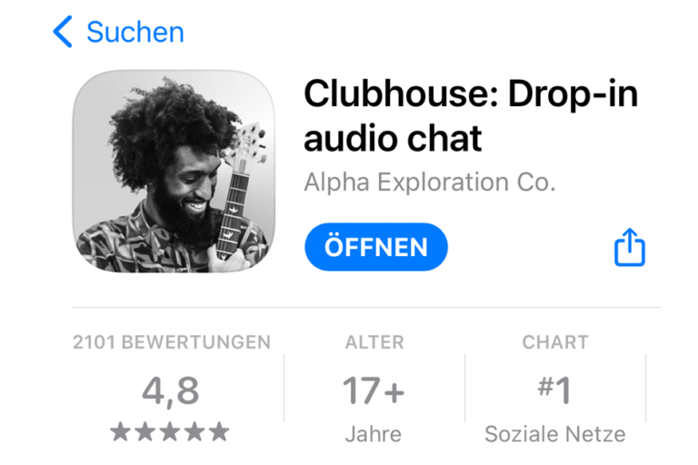 Neue Social App "Clubhouse" im iOS Store