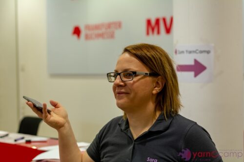 Sara Käfer beim Yarncamp - Meet the Team © Marketingagentur justZARGEScommunicate!