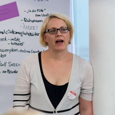 Sara Käfer beim Yarncamp - Meet the Team © Marketingagentur justZARGEScommunicate!