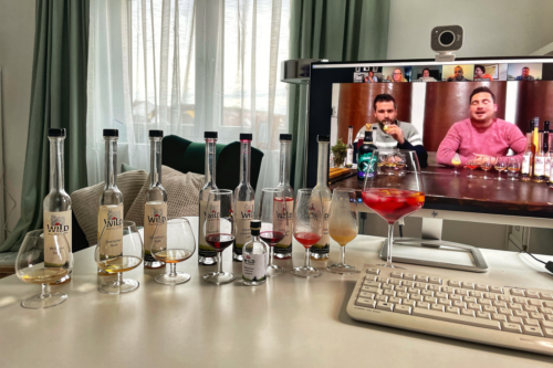 Virtuelles Teammeeting - Schnaps-Tasting mit reichlich Pröbchen © Marketingagentur justZARGEScommunicate!