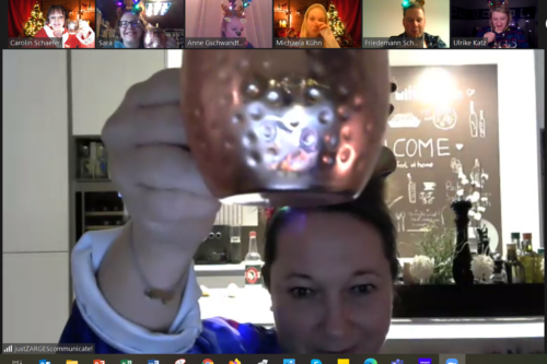 Carla Zarges bei unserer virtuellen Weihnachtsfeier - Meet the Team © Marketingagentur justZARGEScommunicate!