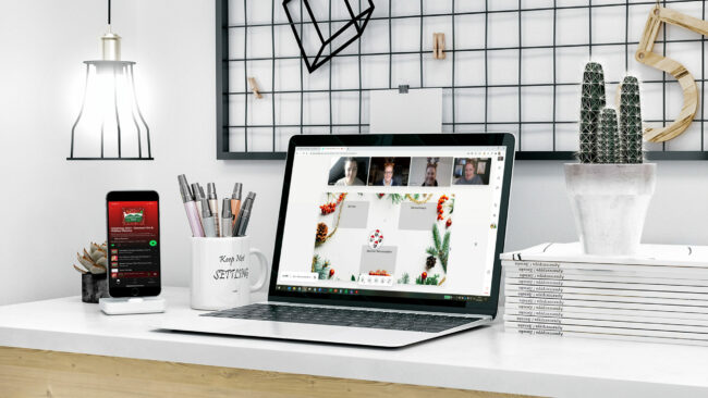 Virtuelle Weihnachtsfeier mit Wonder Foto Ulrike Katz, justZARGEScommunicate Virtuelle Weihnachtsfeier mit Wonder Foto Ulrike Katz, justZARGEScommunicate