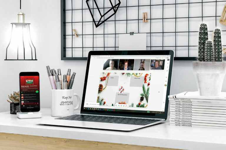 Virtuelle Weihnachtsfeier mit Wonder Foto Ulrike Katz, justZARGEScommunicate