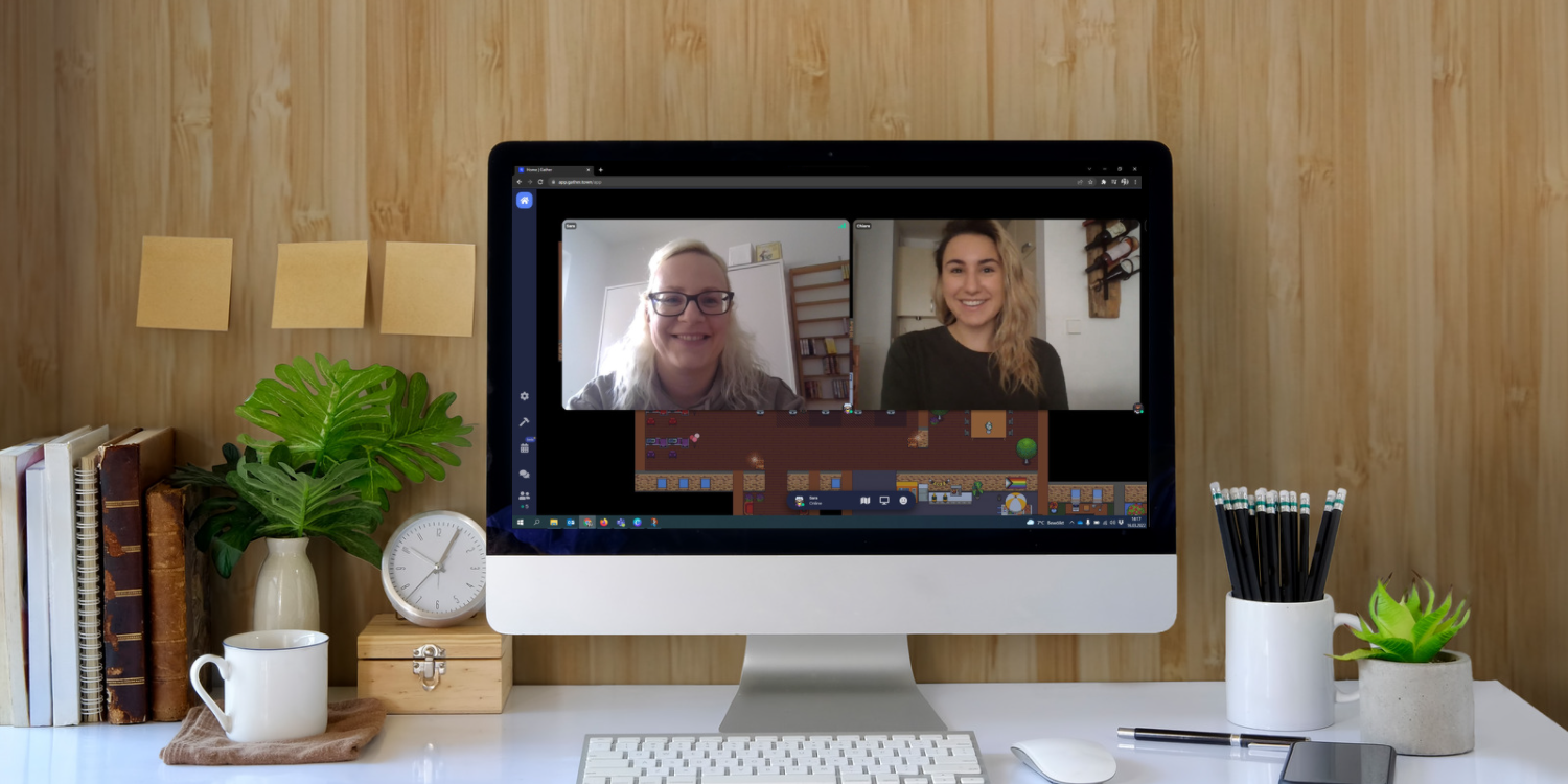 Studentin Chiara in unserem virtuellen Büro © Eventagentur justZARGEScommunicate!