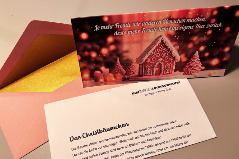 Post mit Herz: Unsere Weihnachtskarte an einsame Menschen © Marketingagentur justZARGEScommunicate!